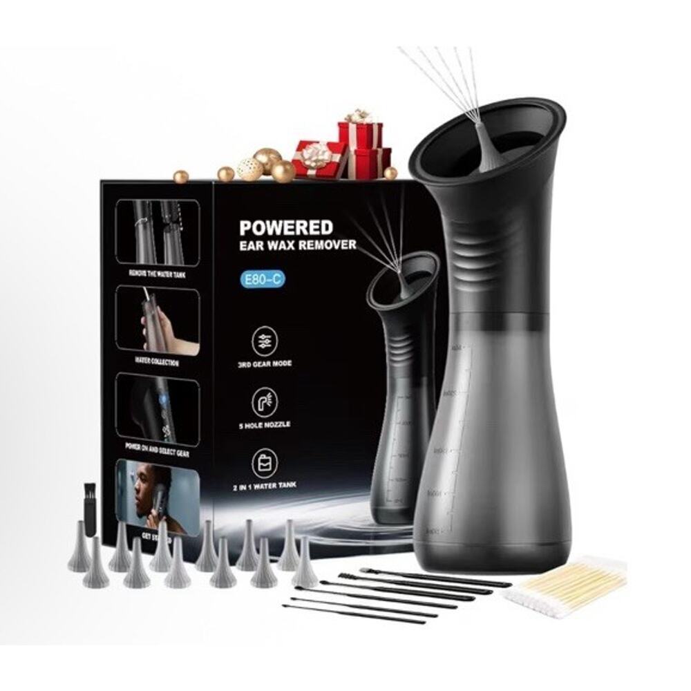 Powered Electric Ear Wax Remover E80-C Water Irrigation Cleaner NIB Sealed $140